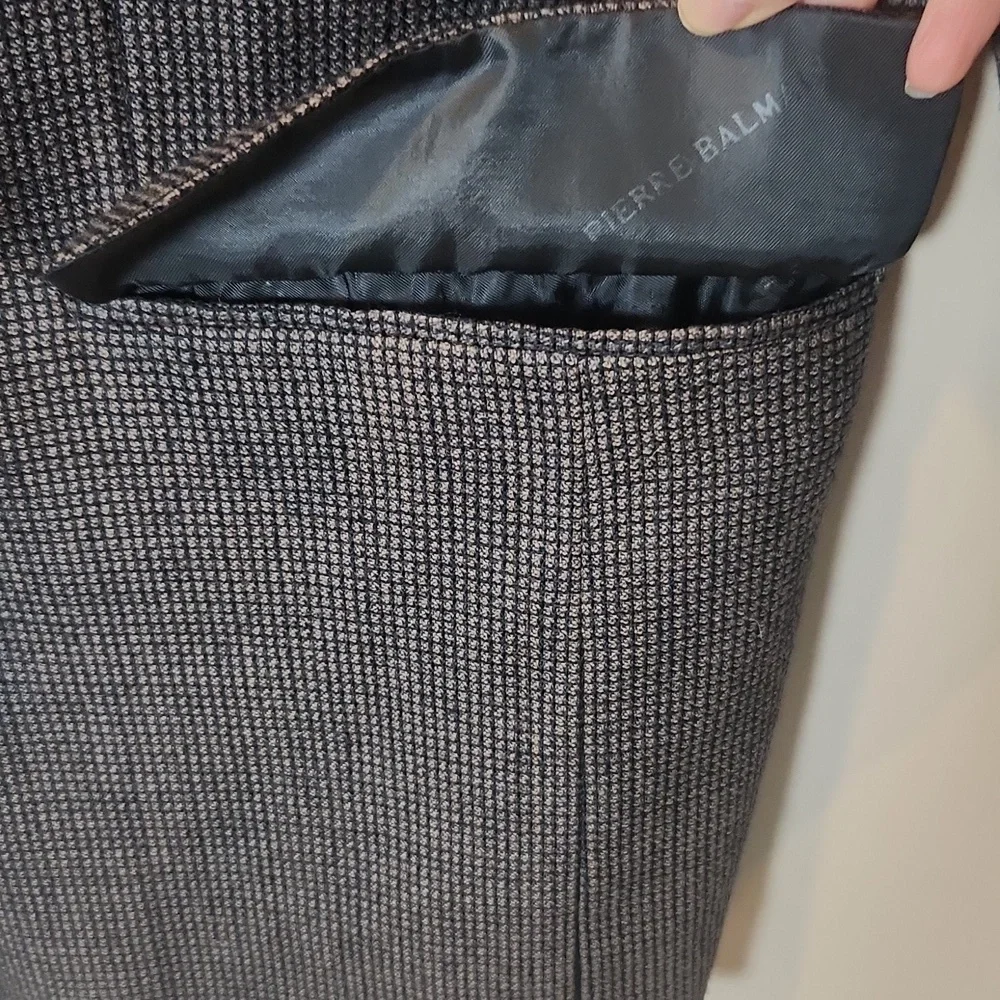 Pierre Balmain Dark Gray Pure Wool Sport Coat Size‎ 42
